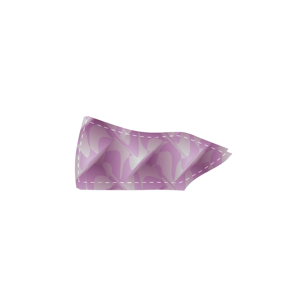 Subtle Light Purple Cubik - Jera Nour Women's Slip-on Canvas Shoes (Model 019)