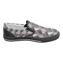 Metallic Tile - Jera Nour Men's Slip-on Canvas Shoes (Model 019)