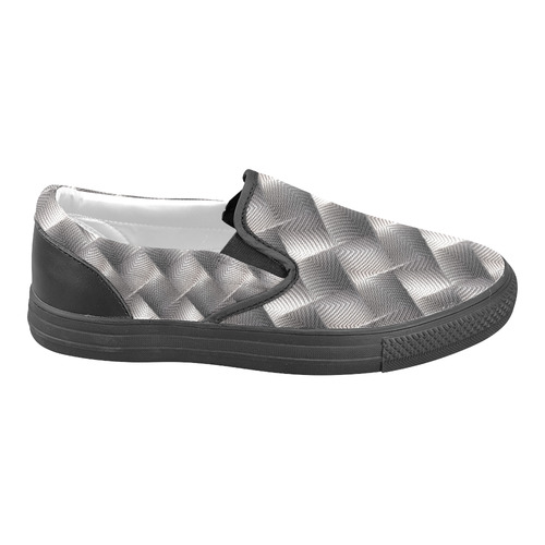 Metallic Tile - Jera Nour Slip-on Canvas Shoes for Men/Large Size (Model 019)