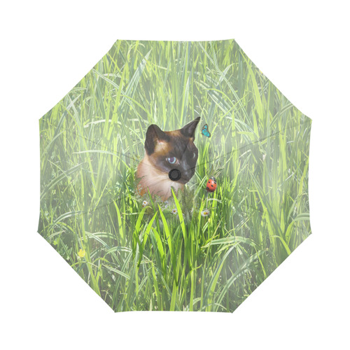 sophie in tall grass Auto-Foldable Umbrella (Model U04)