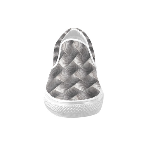 Metallic Tile - Jera Nour Slip-on Canvas Shoes for Men/Large Size (Model 019)