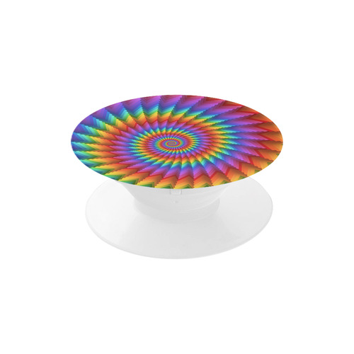 Psychedelic Rainbow Spiral Air Smart Phone Holder