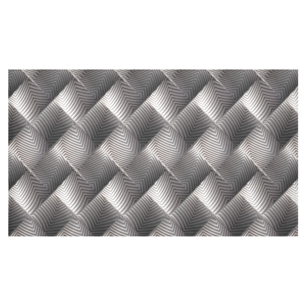 Metallic Tile - Jera Nour Cotton Linen Tablecloth 60"x 104"