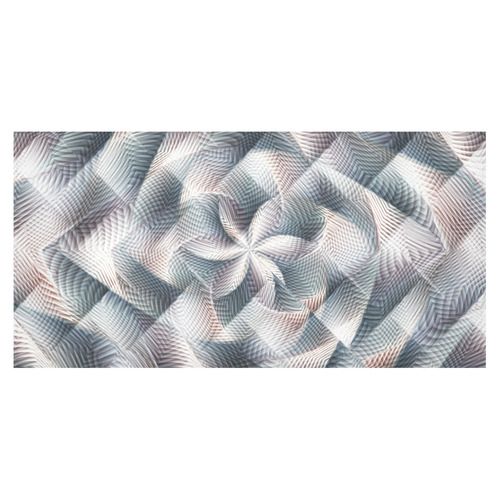 Metallic Petals - Jera Nour Cotton Linen Tablecloth 60"x120"