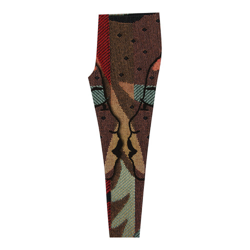 African tapestry Cassandra Women's Leggings (Model L01)