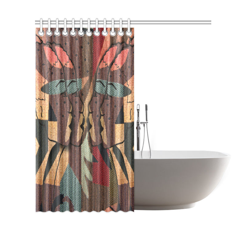 african tapastry Shower Curtain 69"x70"