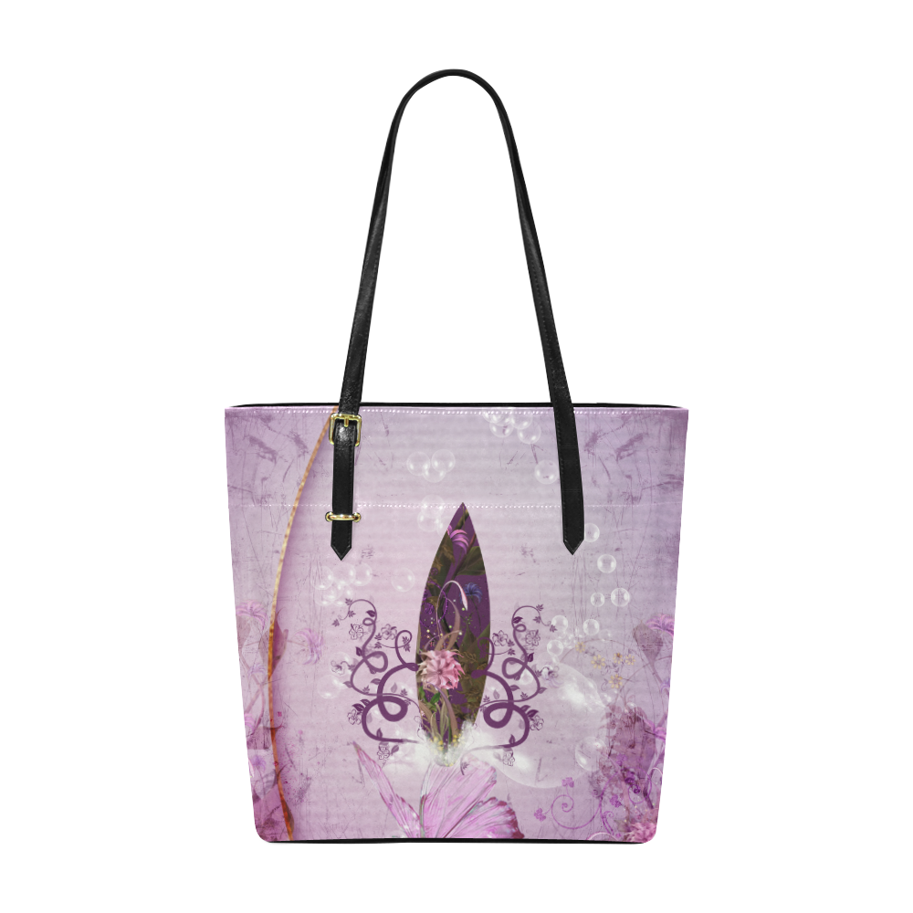 Sport, surfing in purple colors Euramerican Tote Bag/Small (Model 1655)