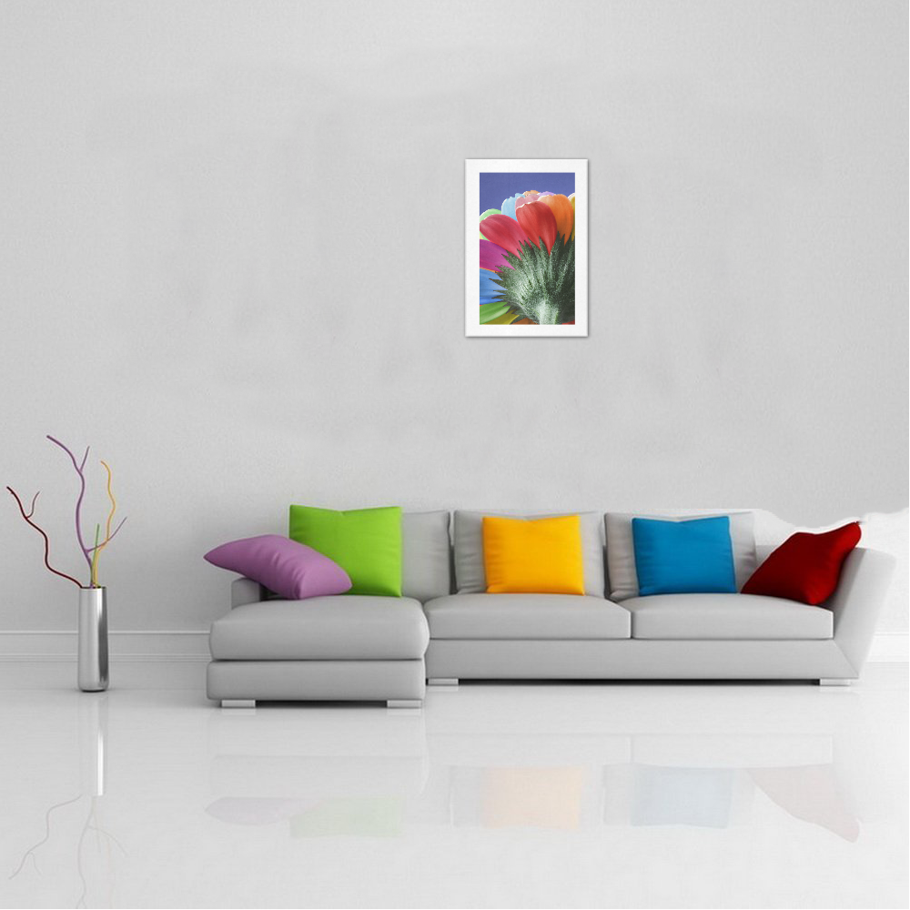 Rainbow Petals Gerbera Flower Art Print 13‘’x19‘’