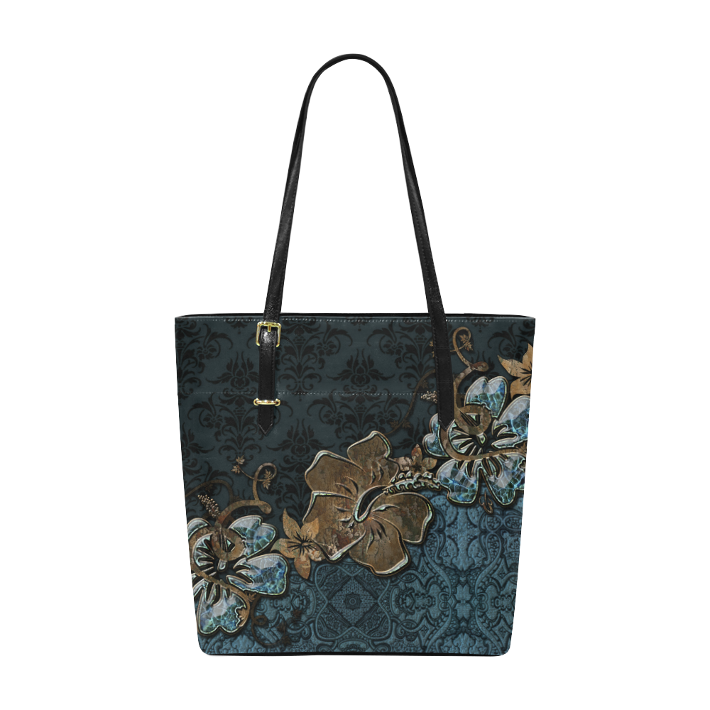 Beautidul vintage design in blue colors Euramerican Tote Bag/Small (Model 1655)