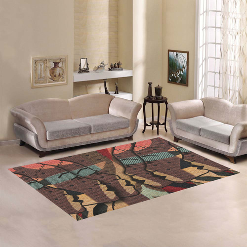 African tapestry Area Rug7'x5'