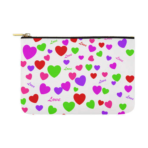 Love And Hearts Carry-All Pouch 12.5''x8.5''