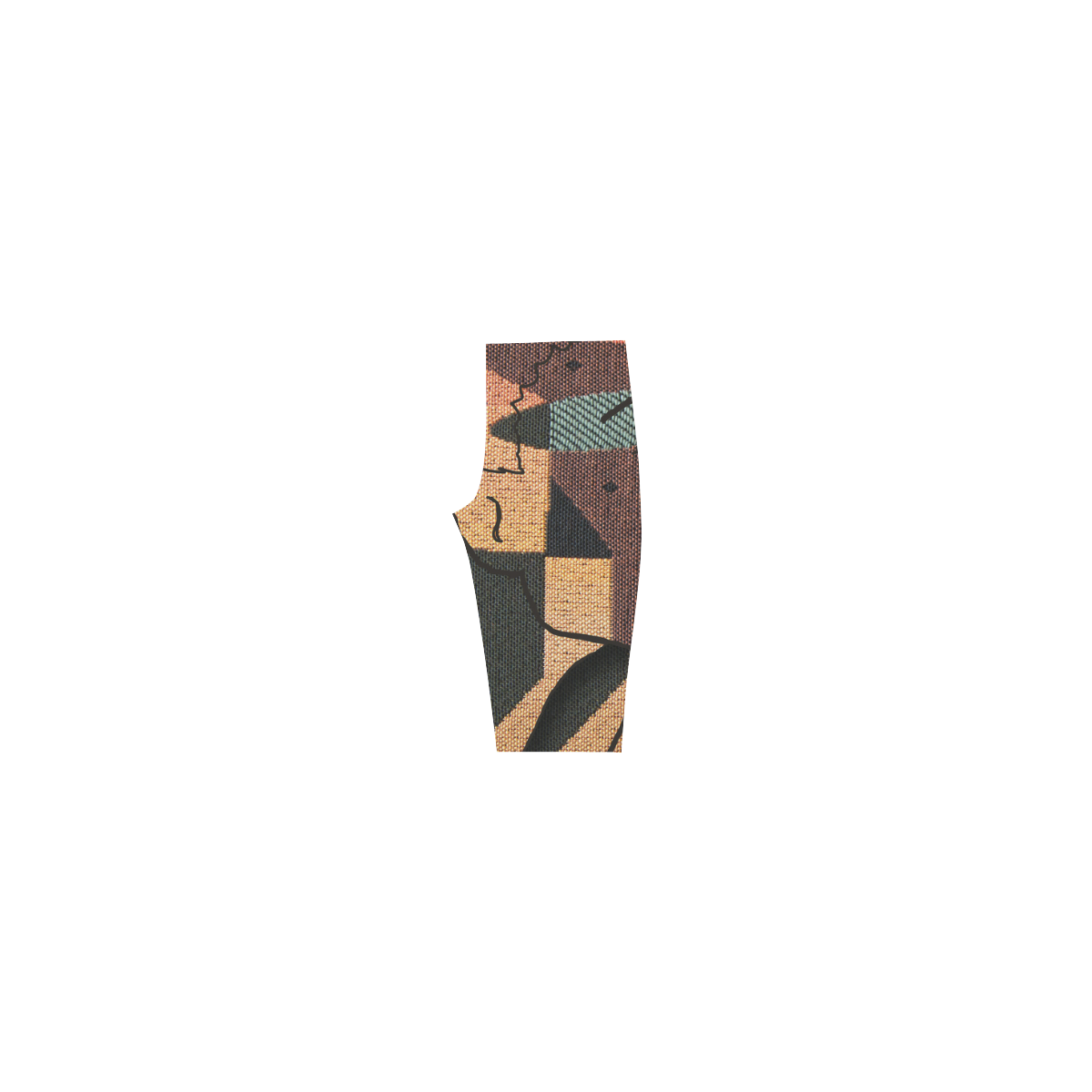 african tapestry Hestia Cropped Leggings (Model L03)