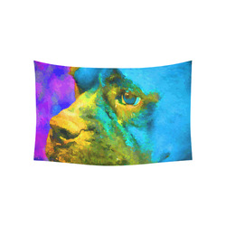 Boxer Dog Fine Art Portrait Cotton Linen Wall Tapestry 60"x 40"