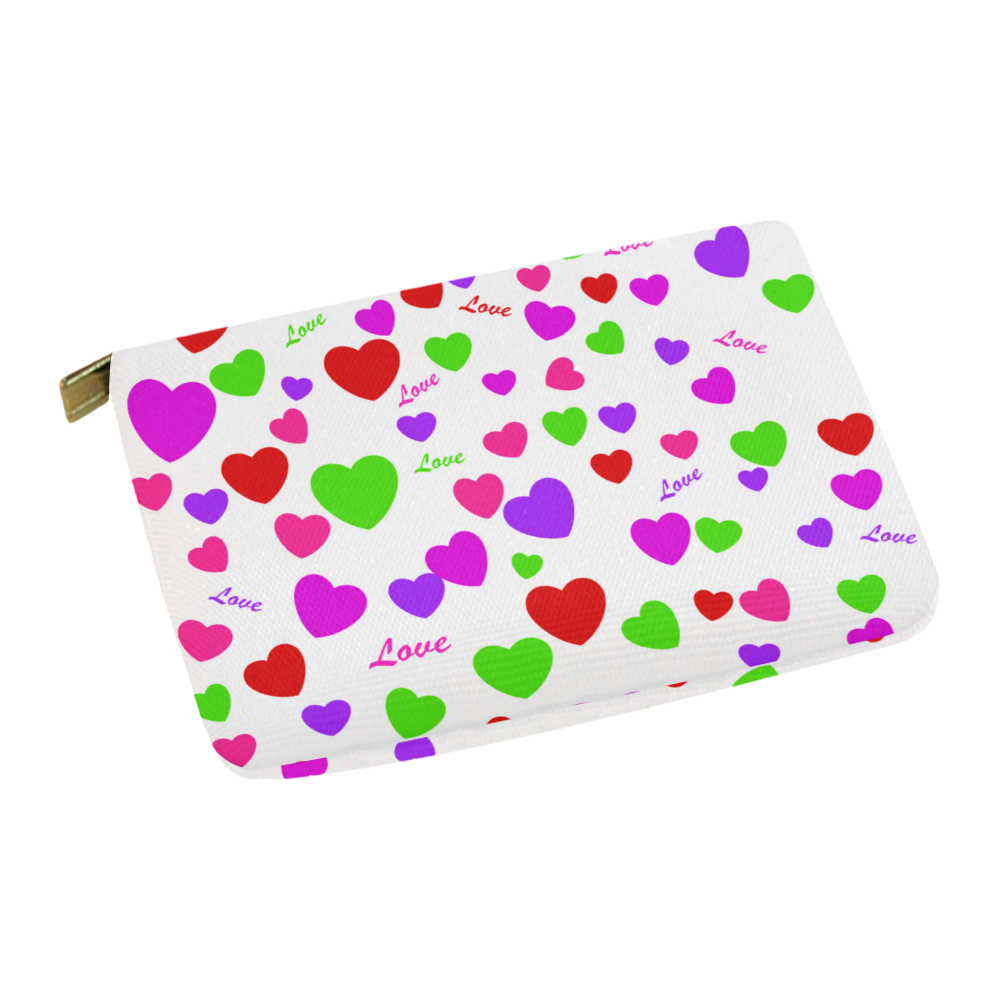 Love And Hearts Carry-All Pouch 12.5''x8.5''
