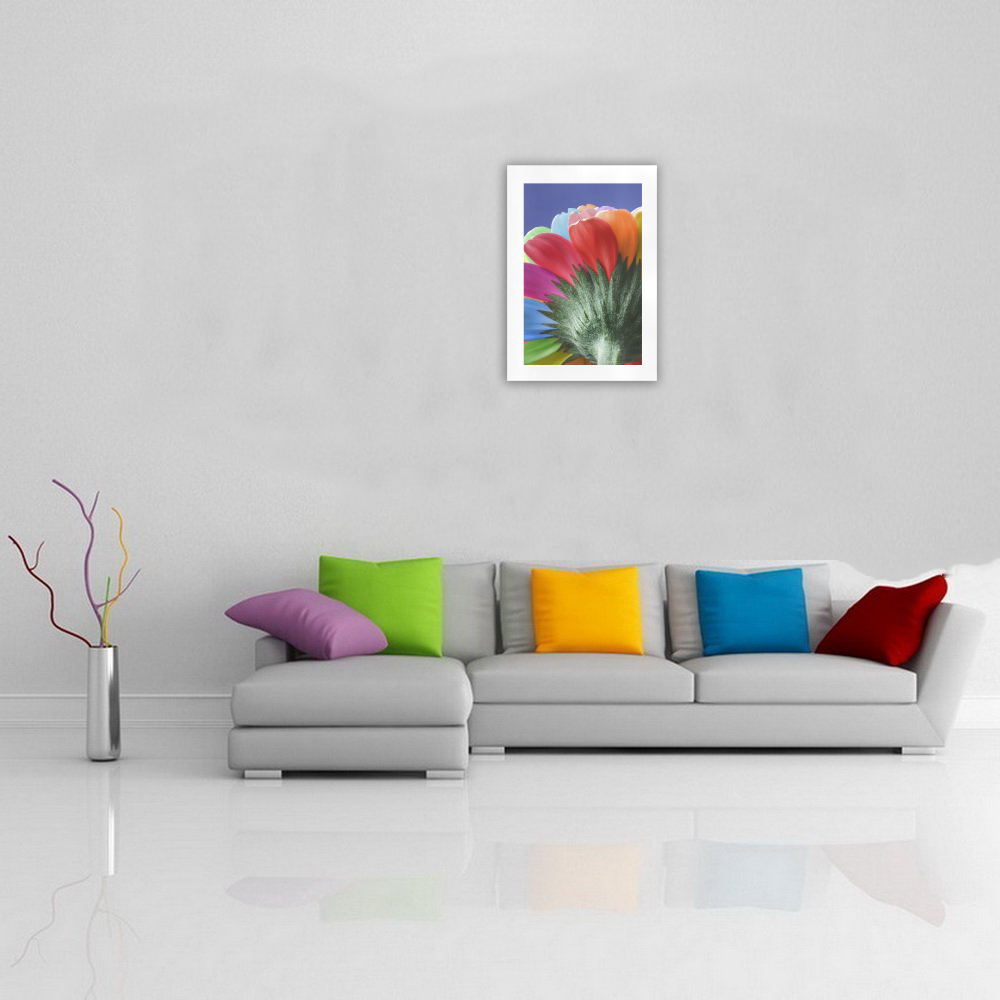 Rainbow Petals Gerbera Flower Art Print 16‘’x23‘’