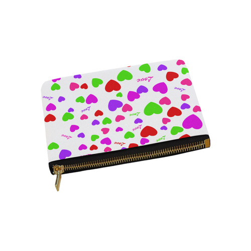 Love And Hearts Carry-All Pouch 9.5''x6''