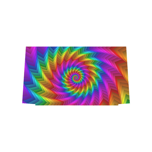 Psychedelic Rainbow Spiral Euramerican Tote Bag/Large (Model 1656)