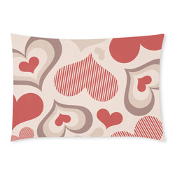 heart vector free Custom Rectangle Pillow Case 20x30 (One Side)