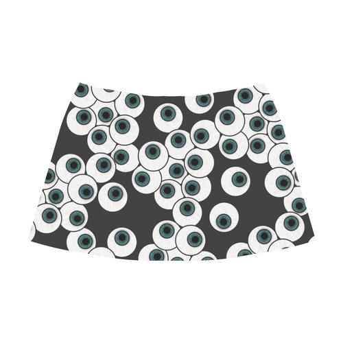 Eyeballs - Eyeing You Up! Mnemosyne Women's Crepe Skirt (Model D16)