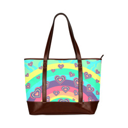 Loving the Rainbow Tote Handbag (Model 1642)