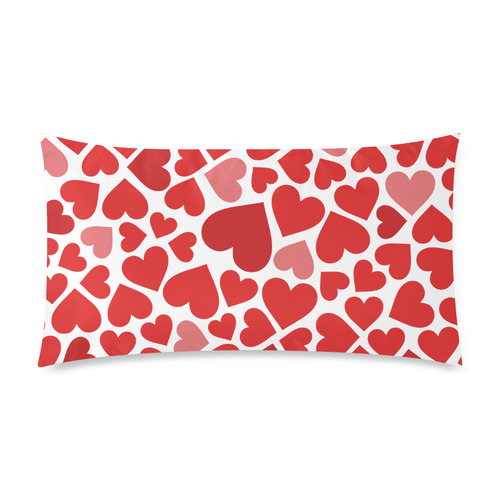 love hearts Custom Rectangle Pillow Case 20"x36" (one side)