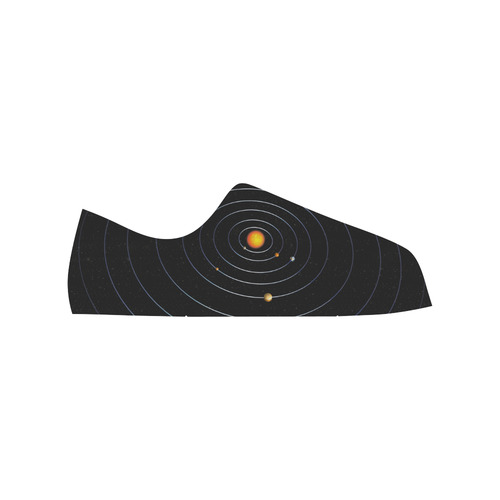 Our Solar System Low Top Canvas Shoes for Kid (Model 018)