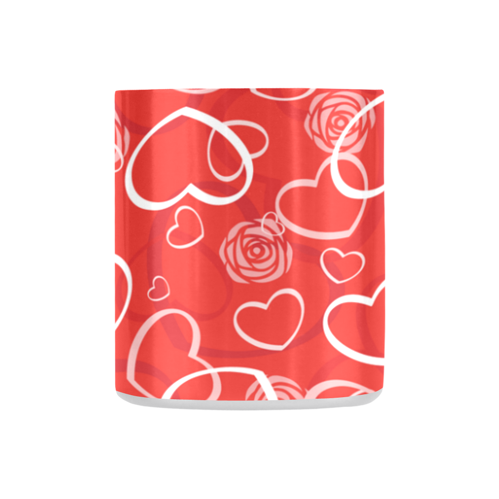 heart background vector Classic Insulated Mug(10.3OZ) | ID: D1250758