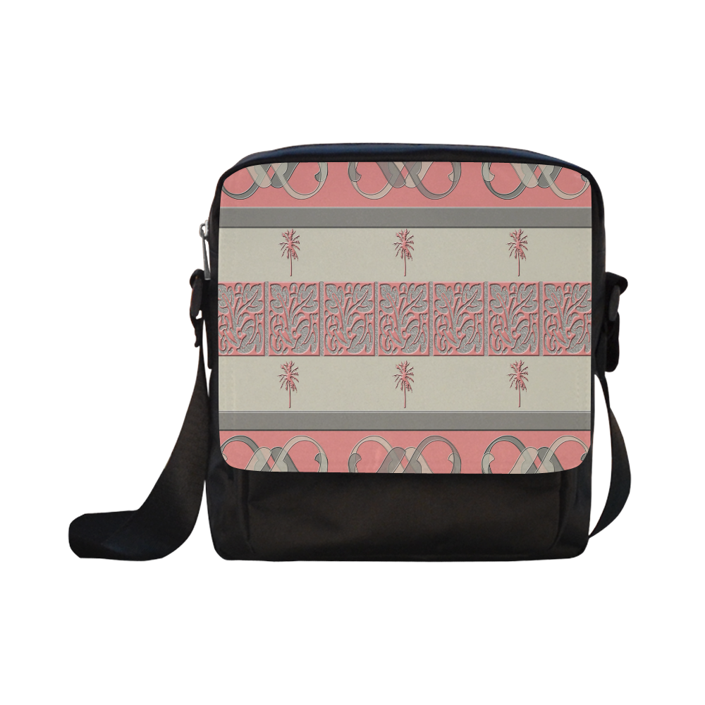 Cheery Coral Pink Crossbody Nylon Bags (Model 1633)