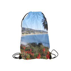 Travel-Laguna Beach Small Drawstring Bag Model 1604 (Twin Sides) 11"(W) * 17.7"(H)