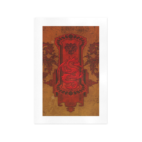 The red chinese dragon Art Print 13‘’x19‘’
