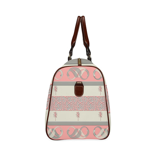 Cheery Coral Pink Waterproof Travel Bag/Small (Model 1639)