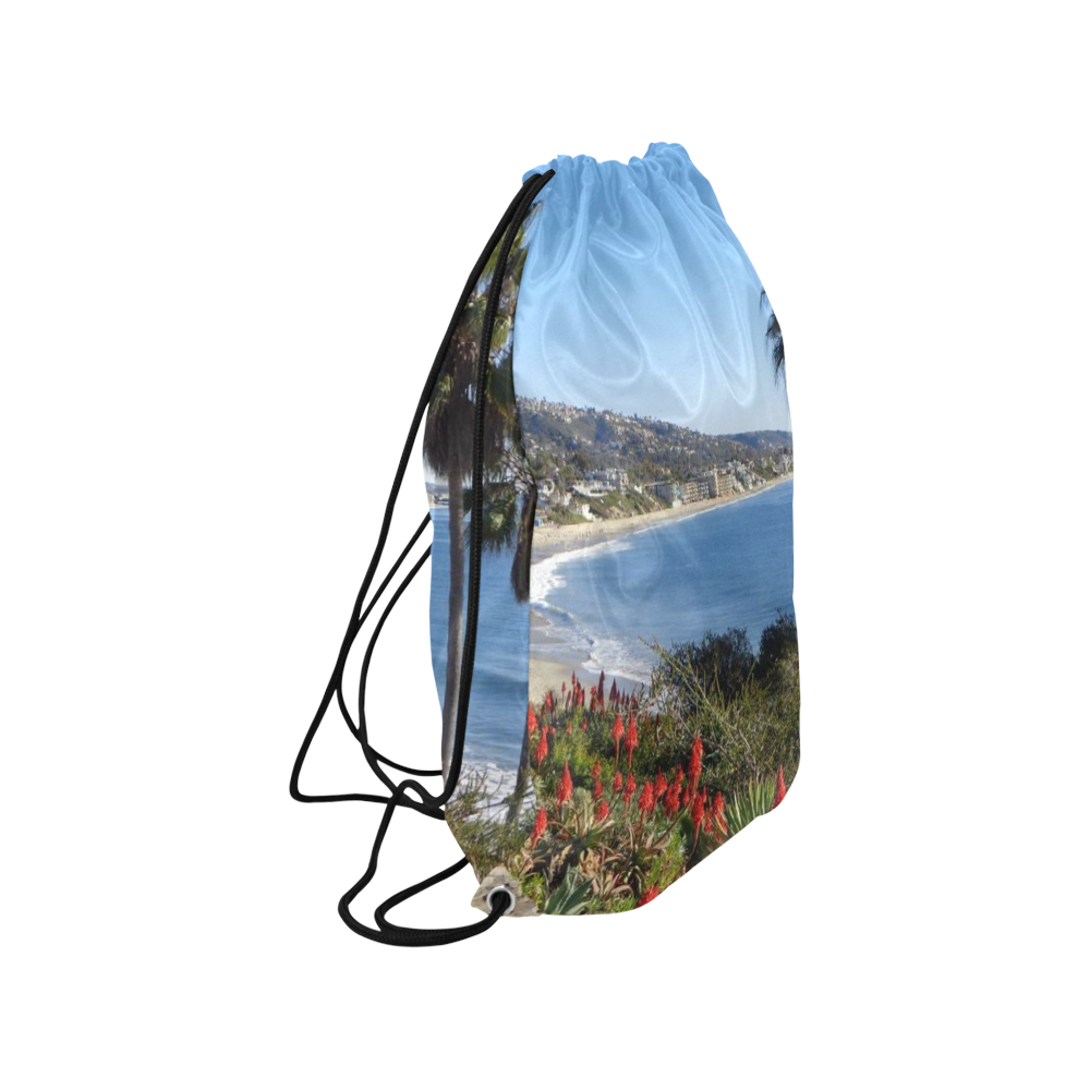 Travel-Laguna Beach Medium Drawstring Bag Model 1604 (Twin Sides) 13.8"(W) * 18.1"(H)