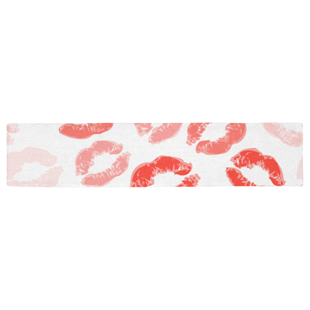 lips background Table Runner 16x72 inch