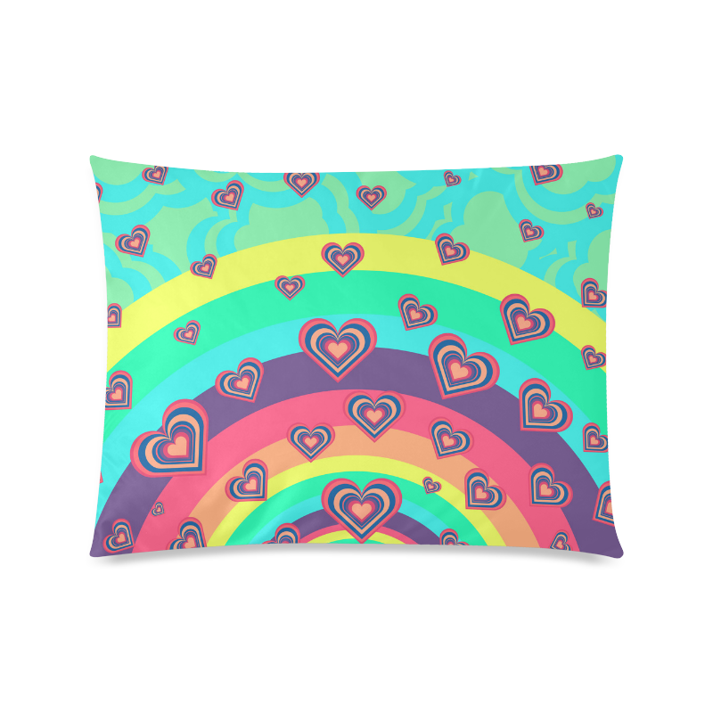 Loving the Rainbow Custom Picture Pillow Case 20"x26" (one side)