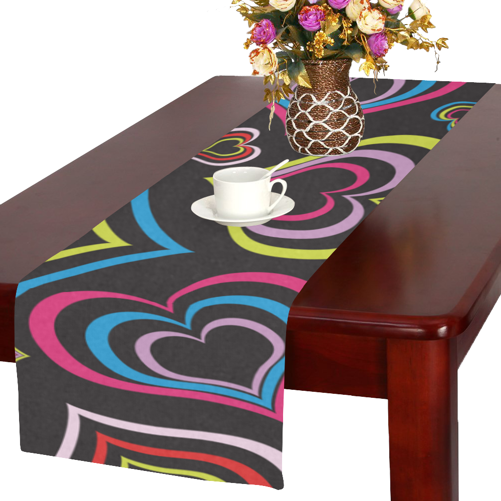 hearts gif Table Runner 16x72 inch