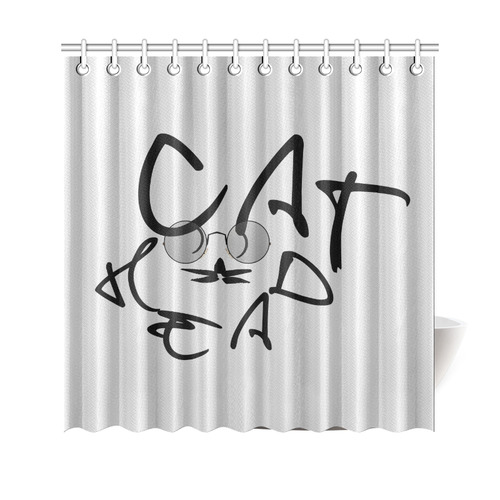 Cat Head Shower Curtain 69"x70"