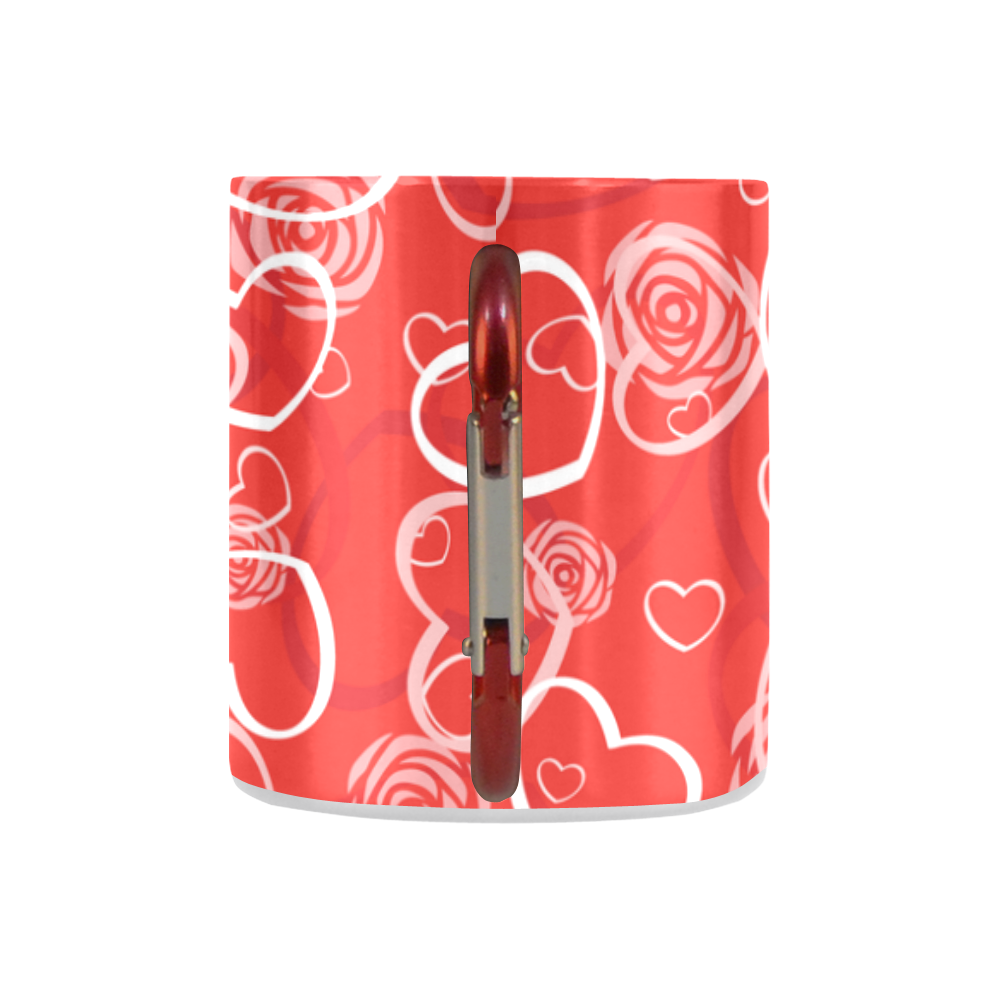 heart background vector Classic Insulated Mug(10.3OZ) | ID: D1250758