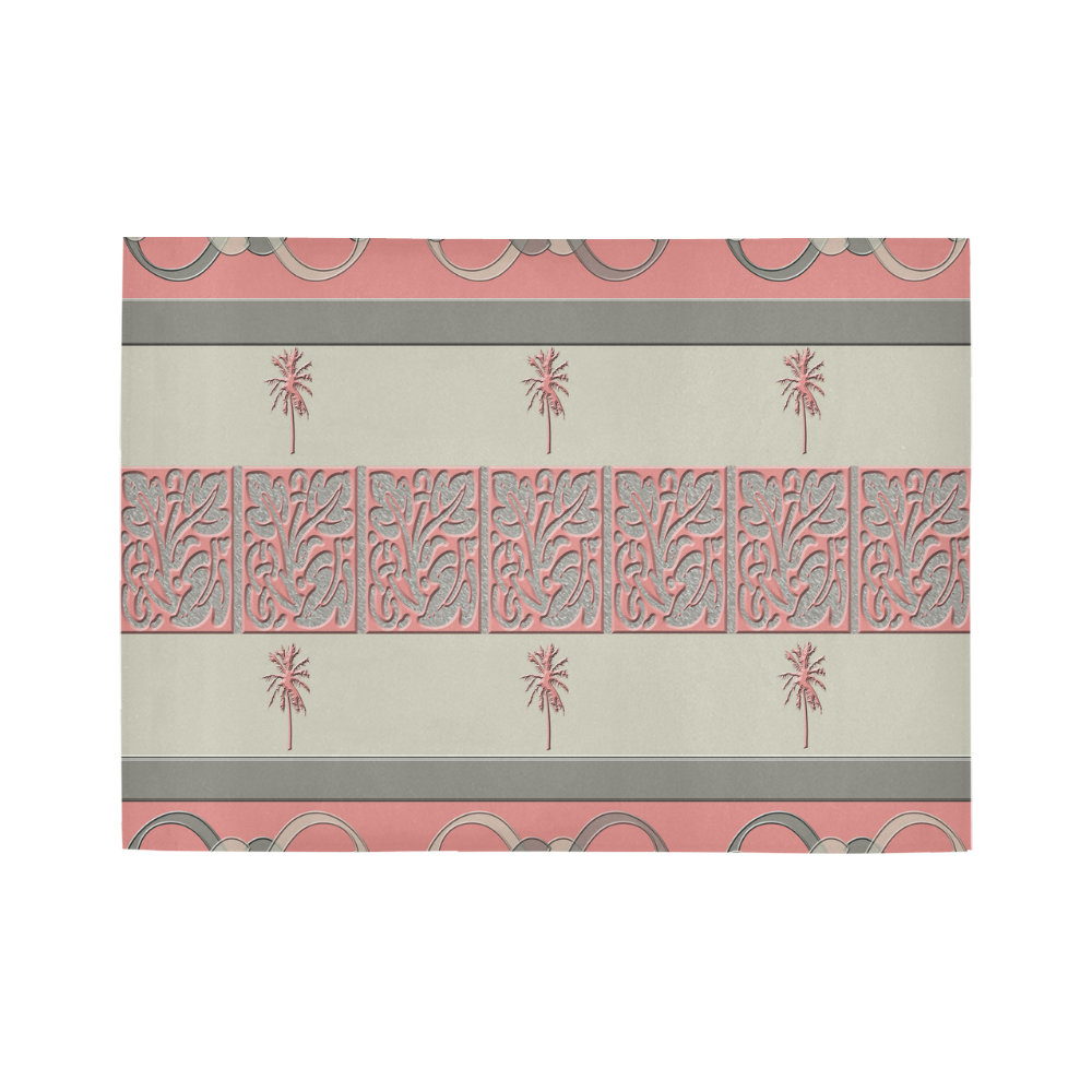 Cheery Coral Pink Area Rug7'x5'