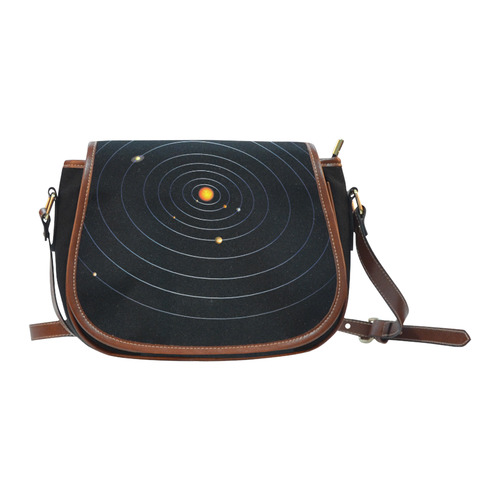 Our Solar System Saddle Bag/Small (Model 1649)(Flap Customization)
