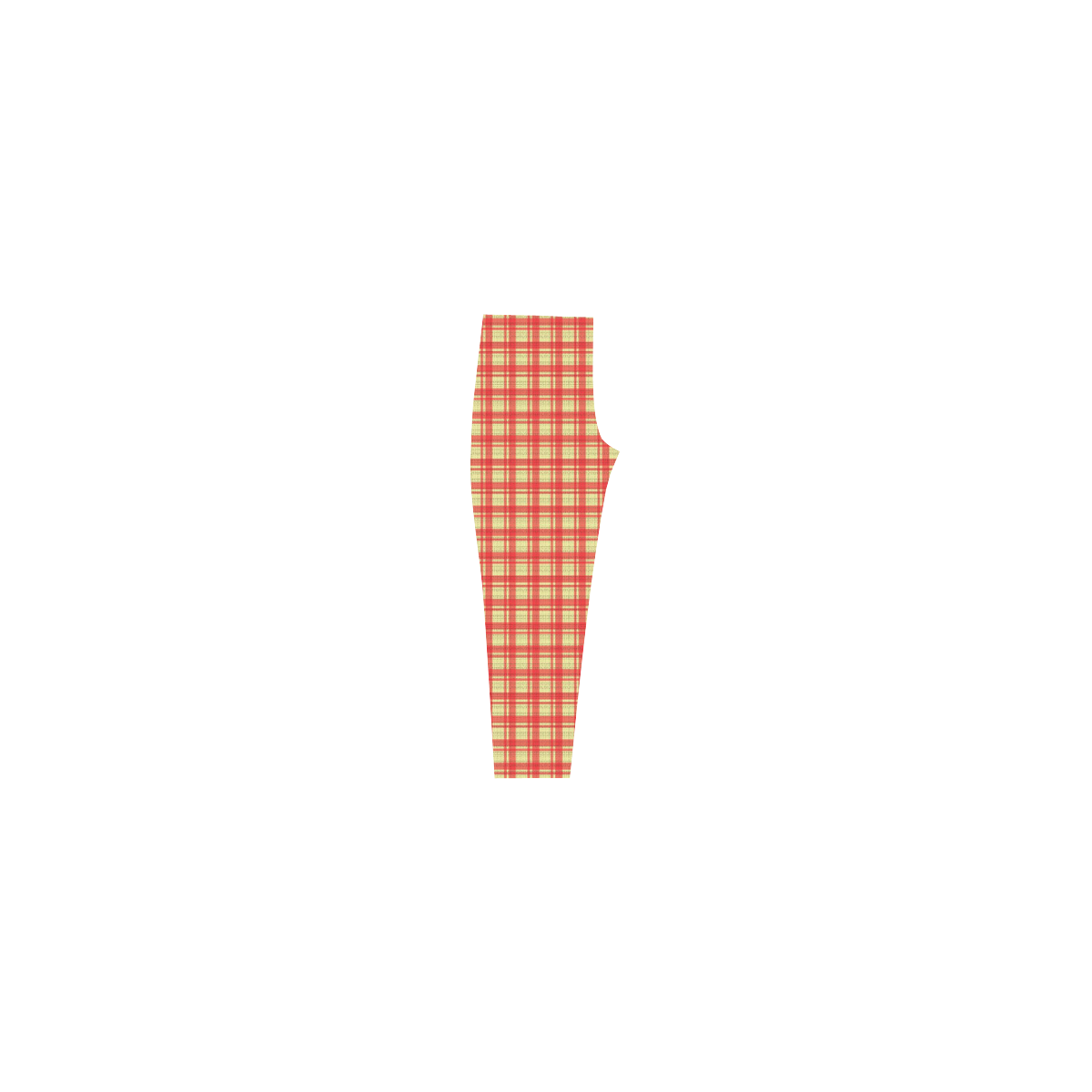 checkered Fabric red by FeelGood Capri Legging (Model L02)