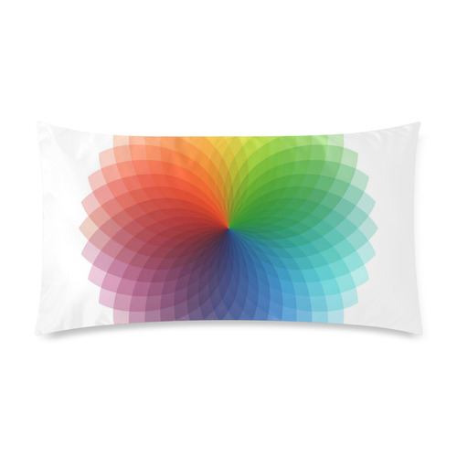 color wheel for artists , art teacher Custom Rectangle Pillow Case 20"x36" (one side)