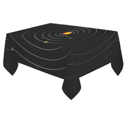 Our Solar System Cotton Linen Tablecloth 60"x 84"