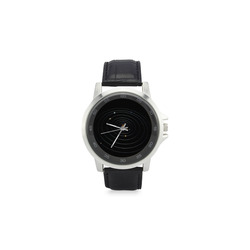 Our Solar System Unisex Stainless Steel Leather Strap Watch(Model 202)