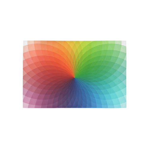 color wheel for artists , art teacher Area Rug 5'x3'3''