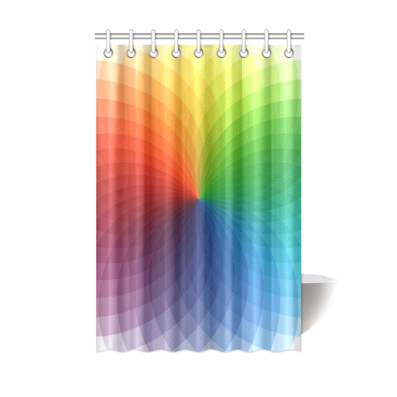 color wheel for artists , art teacher Shower Curtain 48"x72"