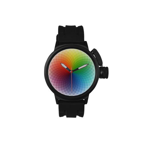 color wheel for artists , art teacher Men's Sports Watch(Model 309)