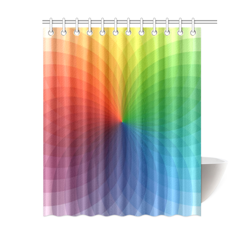 color wheel for artists , art teacher Shower Curtain 60"x72"