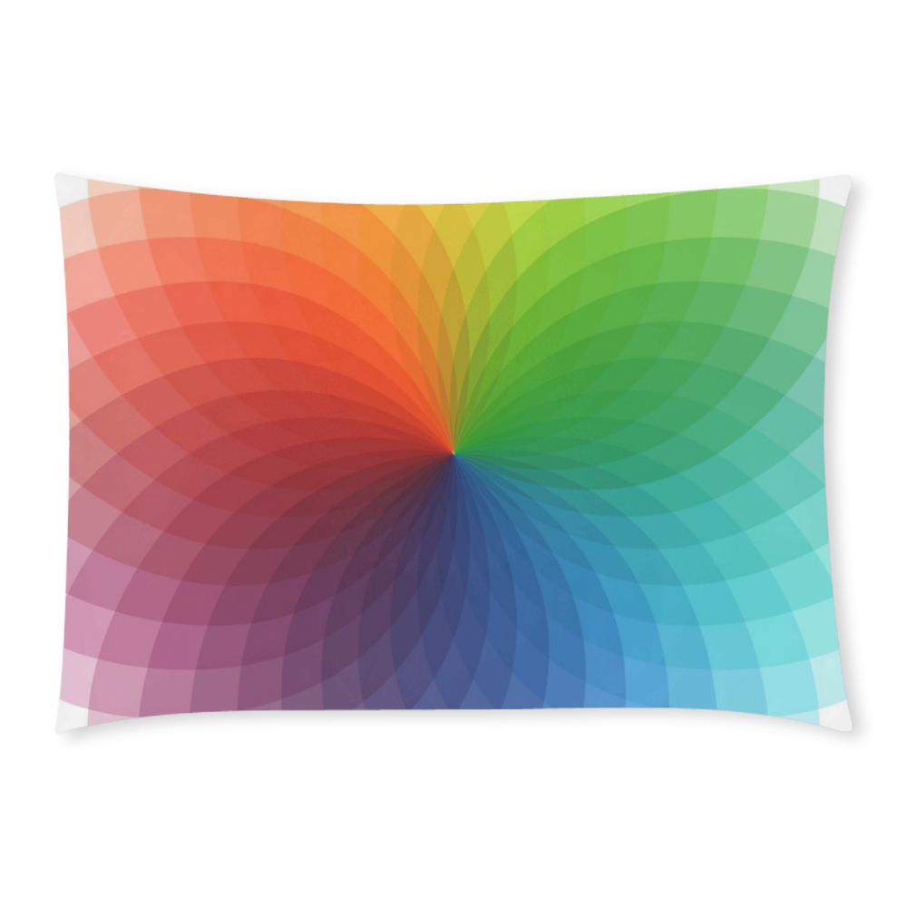 color wheel for artists , art teacher Custom Rectangle Pillow Case 20x30 (One Side)