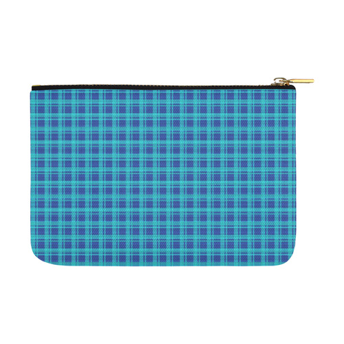 checkered Fabric blue by FeelGood Carry-All Pouch 12.5''x8.5''