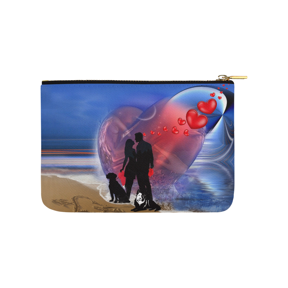 Happy Valentine Carry-All Pouch 9.5''x6''